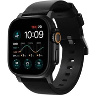 Akcesoria do smartwatchy - Nomad Pasek skórzany Modern Band do Apple Watch 49/46/45/44 mm, czarny - miniaturka - grafika 1