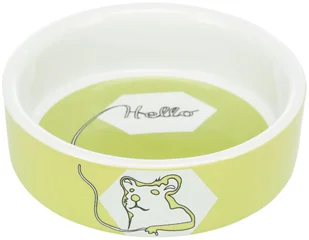TRIXIE Miska ceramiczna dla chomika z nadrukiem 90 ml / ø 8 cm - Akcesoria dla gryzoni - miniaturka - grafika 1