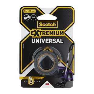 Taśma naprawcza Unversal Extremium 19 mm x 3 m czarna Scotch 4054596696655 - Spoiwa i uszczelnienia - miniaturka - grafika 1