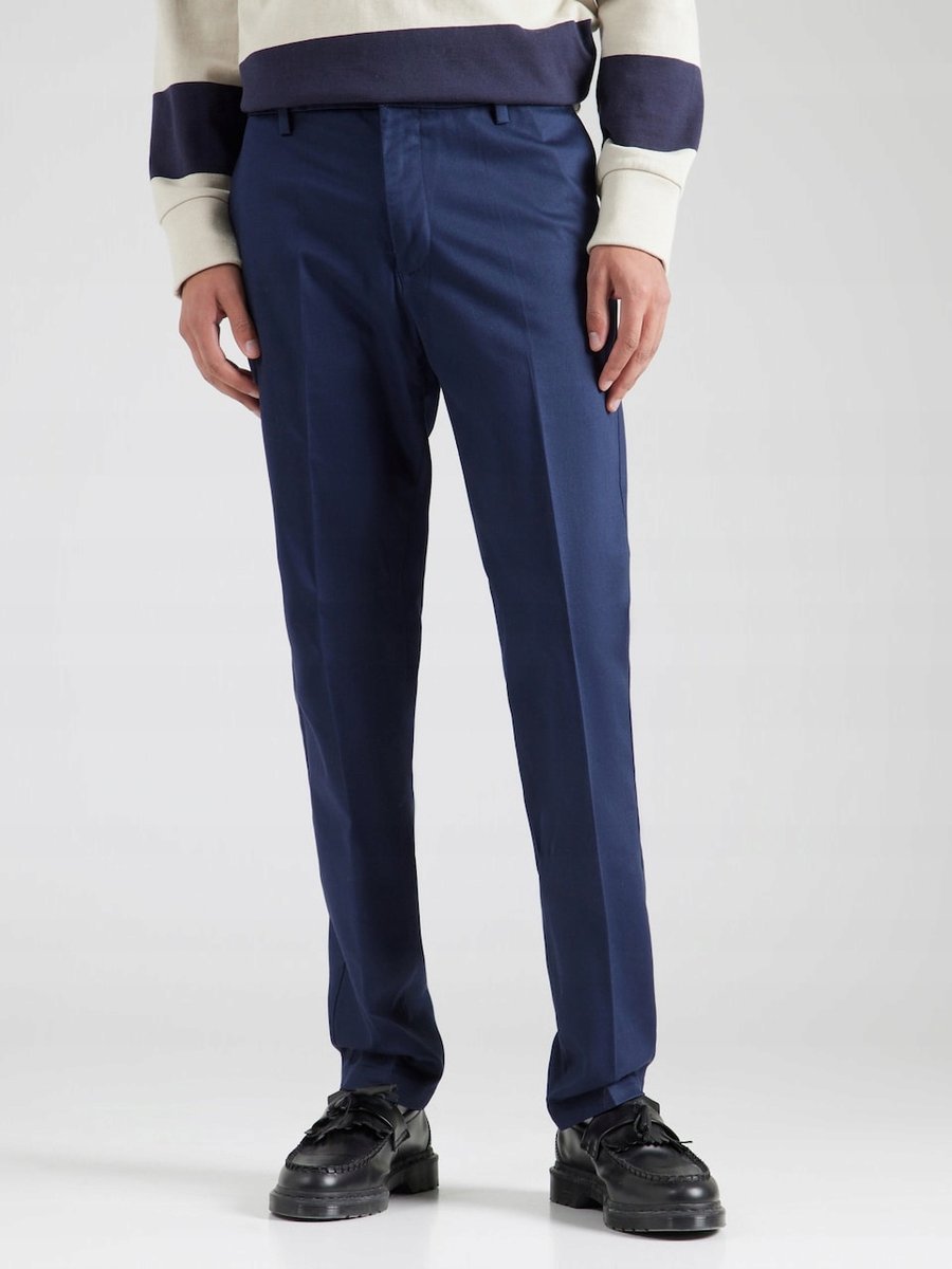 DOCKERS SPODNIE ELEGANCKIE GRANATOWE NA ZAMEK MĘSKIE 34/30 7_A