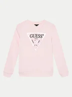 Bluzki damskie - Guess Bluzka J74Q10 KAUG0 Różowy Regular Fit - miniaturka - grafika 1