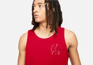 Koszulki męskie - Nike Air Jordan Brand Jumpman Air Tank Gym Red - miniaturka - grafika 1
