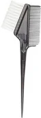 Grzebienie fryzjerskie - Pędzel do nakładania farb z grzebieniem d-08 czarny - miniaturka - grafika 1