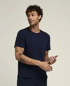 Koszulki sportowe męskie - Koszulka męska Wilson  M  Team Graphic Tee Classic Navy S - miniaturka - grafika 1