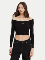 Bluzki damskie - Guess Bluzka V5YP07 K8RT2 Czarny Regular Fit - miniaturka - grafika 1