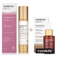 Serum do twarzy - SesDerma Reti Age Gel Cream + Azelac RU Serum ZESTAW Krem-żel przeciwstarzeniowy 50 ml + Serum liposomowe 30 ml - miniaturka - grafika 1