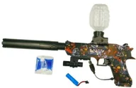Zabawki militarne - Pistolet na kulki żelowe z ładowarką - miniaturka - grafika 1