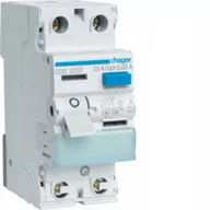 Bezpieczniki elektryczne - Hager polo RCCB Wyłącznik różnicowoprądowy 1P+N 25A/30mA Typ A QuickConnect CDS225D CDS225D - miniaturka - grafika 1