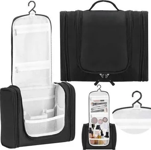 Springos Organizer podróżny na kosmetyki 24x21x10 cm kosmetyczka, torba wizażysty czarna UNIWERSALNY - Kosmetyczki, organizery i kuferki - miniaturka - grafika 1