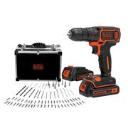 Wiertarko-wkrętarki akumulatorowe - Black&Decker BDCDC18BAFC-QW - miniaturka - grafika 1