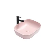 Umywalki - Mexen Rosa umywalka nablatowa 50 x 40 cm, różowa mat - 21095044 - miniaturka - grafika 1