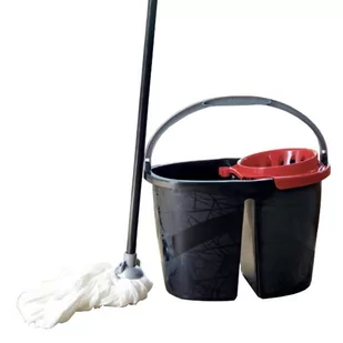 Bama Zestaw Wiadro Z Wyciskaczem 18 L + Mop + Kij - Pojemniki kuchenne - miniaturka - grafika 1