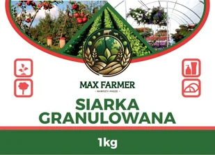 Siarka granulowana MAX FARMER 1kg nawóz - Nawozy ogrodnicze - miniaturka - grafika 1