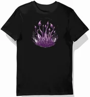 Koszulki męskie - Koszulka męska czarna z motywem fioletowej rosiczki M - miniaturka - grafika 1