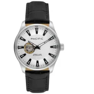 Zegarki męskie - Pacific SAMA-1702-01 Automat klasyczny męski zegarek open heart - miniaturka - grafika 1