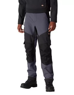 Spodenki męskie - Dickies Męskie spodnie robocze Performance Technical Flex, szary/czarny, 32 - grafika 1