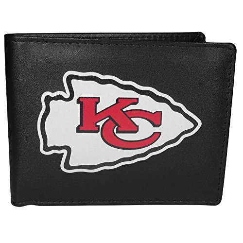 Siskiyou Sports NFL męski portfel Kansas City Chiefs Bi-fold duże logo jeden rozmiar czarny
