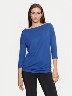 Sisley Bluzka 3QU4L12EE Niebieski Regular Fit - Bluzki damskie - miniaturka - grafika 1