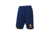 Spodenki męskie - CRIVIT Szorty dresowe męskie z kolekcji Lidl-Trek (Granatowy/czerwony/żółty, S (44/46)) - miniaturka - grafika 1