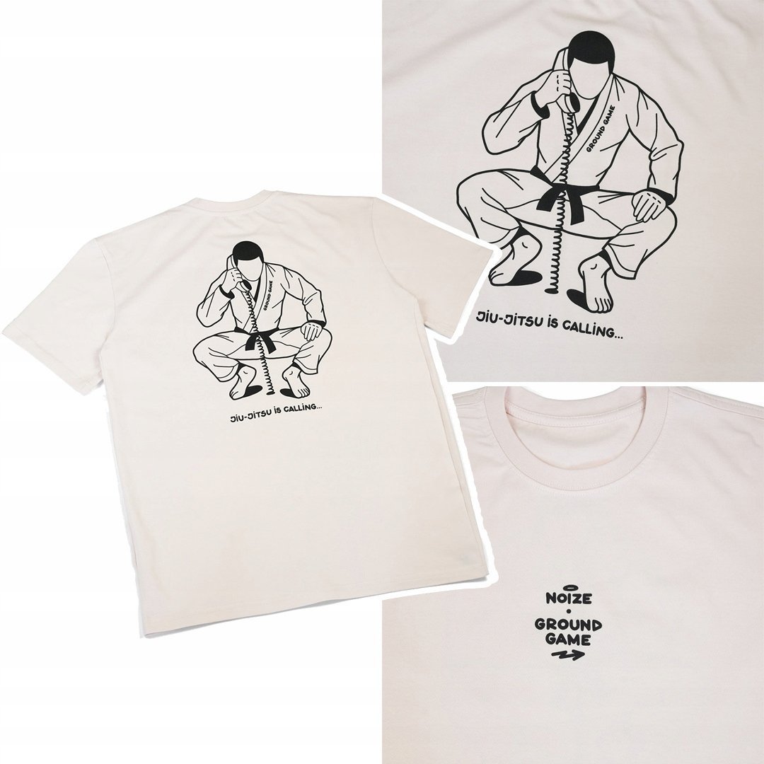 Koszulka Męska Ground Game Jiu Jitsu Is Calling Oversize R. Xxl