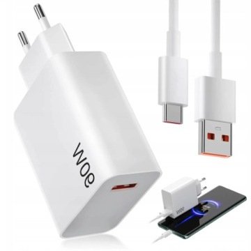 Ładowarka 90W Turbo Charge do Telefonów Type Ckabel Usb-c 1M