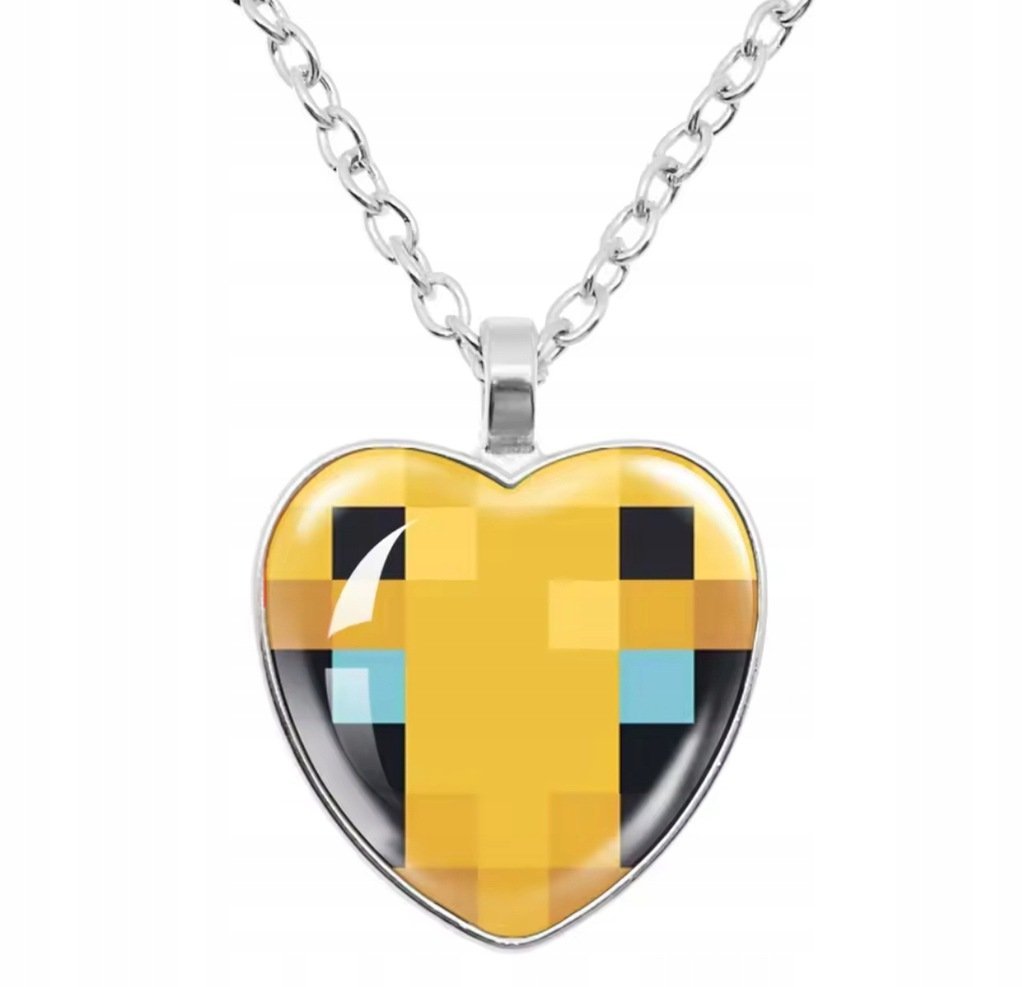 Naszyjnik wisiorek Minecraft Pszczoła Bee gra prezent streetwear