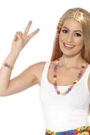 Akcesoria i dodatki do ubrań dla dzieci - Smiffys smiffys unisex naszyjnik Hippie Komplet znak pokoju, i bransoletka, One Size, kolorowy,,,,, 44660 44660 - miniaturka - grafika 1