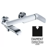 Baterie wannowe i prysznicowe - Laveo ALEA chrom/biel BLE 61FD BLE61FD - miniaturka - grafika 1