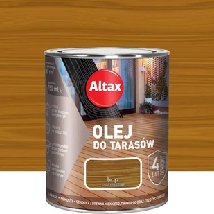 Olej do tarasów Brąz 0.75 l Altax - Farby i impregnaty do drewna - miniaturka - grafika 1