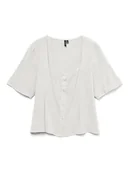 Bluzki damskie - Vero Moda Bluzka w kolorze białym - miniaturka - grafika 1