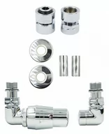 Zawory i kraniki - Zawór termostatyczny trójosiowy Vision chrom lewy GW1/2 All in One - miniaturka - grafika 1