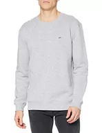 Bluzy męskie - Lee Męska bluza Plain Crew SWS, Grey Mele., L wysoki - miniaturka - grafika 1