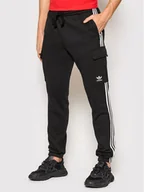 Spodnie sportowe męskie - Adidas Spodnie dresowe adicolor Classics 3-Stripes HG4829 Czarny Slim FIt - miniaturka - grafika 1