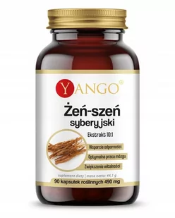 Yango Żeń-Szeń Syberyjski 90 kapsułek Sprawny Umysł (5904194063214) - Suplementy naturalne - miniaturka - grafika 1