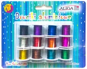Dekoratorstwo - Druciki Aluminiowe Na Szpulkach 0,3 mm x 3 M 12 Kolorów Da-3687, Aliga - miniaturka - grafika 1