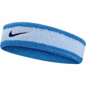 Ozdoby do włosów - Opaska na głowę Nike SWOOSH HEADBAND blue/dark blue - miniaturka - grafika 1
