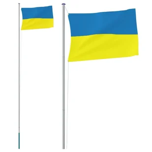 Flaga Ukrainy z masztem, 6,23 m, aluminium Lumarko! - Flagi i akcesoria - miniaturka - grafika 3