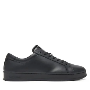 Sneakersy Calvin Klein Low Top Lace Up Lth HM0HM01971 Czarny - Sneakersy męskie - miniaturka - grafika 1