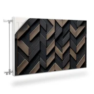 Dekoracje domu - Magnetyczna MASKOWNICA Kaloryfera Drewno Abstrakcja Efekt 3D 120cm x 60cm - miniaturka - grafika 1