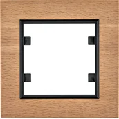 Klawisze i ramki - Ramka pojedyncza Hager LUMINA Passion - drewno buk - miniaturka - grafika 1