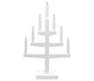 Oświetlenie świąteczne - Eglo 410153 - Świecznik bożonarodzeniowy TRAPP 7xE10/3W/230V biały - miniaturka - grafika 1