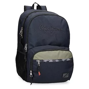 Pepe Jeans Cromwell Plecak szkolny Podwójna komora Czarny 33x46x15 cms Poliester 22,77L, czarny, Talla única, Podwójny plecak szkolny - Plecaki szkolne i tornistry - miniaturka - grafika 1