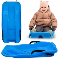 Sanki i ślizgacze - Ślizg Sanki Sillar w kolorze niebieskim z hamulcami i oparciem dla dzieci - miniaturka - grafika 1