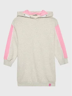 United Colors Of Benetton Sukienka codzienna 3J68CV00B Szary Regular Fit - Sukienki i spódniczki dla dziewczynek - miniaturka - grafika 1