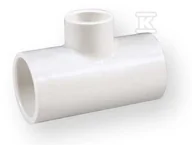 Łączniki, trójniki, kształtki - Trójnik redukcyjny KW/KW/KW PVC-U 1 1/4x1 1/4x3/4" - miniaturka - grafika 1