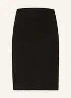 Spódnice - Selected Femme Spódnica Bouclé schwarz - miniaturka - grafika 1