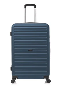 Średnia walizka podróżna VIP ABS 24" DARK BLUE ATENY 3,8kg 66L odpin.kółka - Walizki - miniaturka - grafika 1
