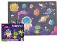 Puzzle - UROCZE PUZZLE DLA DZIECI KOSMOS 100 ELEMENT. KOLOROWE PUDEŁKO Z UCHWYTEM 3+ - miniaturka - grafika 1