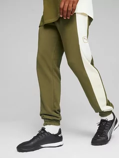 Spodnie sportowe męskie - Puma Spodnie "King" w kolorze khaki - grafika 1