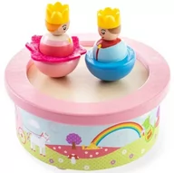 Karuzele dla niemowląt - Pozytywka drewniana Fantasy music box król i królowa dla dziewczynki BigJigs - miniaturka - grafika 1